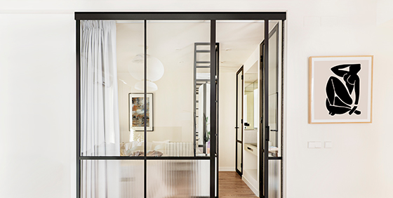 séparation espace vitrée verrière