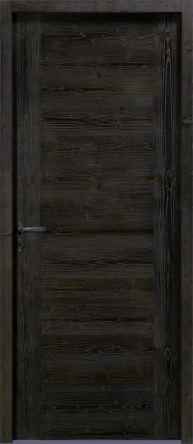 porte d'intérieur sapin vieux bois noir