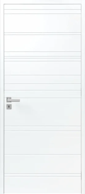 porte d'intérieur lila striée