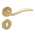 Poignée Soft bec de cane laiton poli satiné