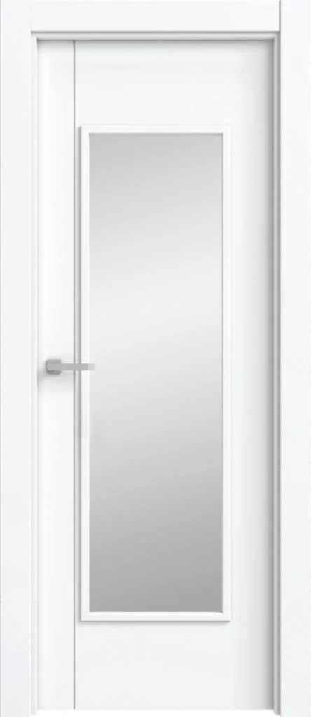 porte d'intérieur sur mesure laque vitrée