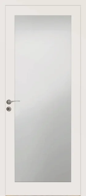 porte d'intérieur blanc vitré