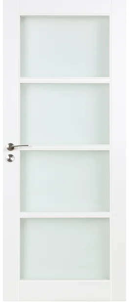 porte de séparation en bois vitrée